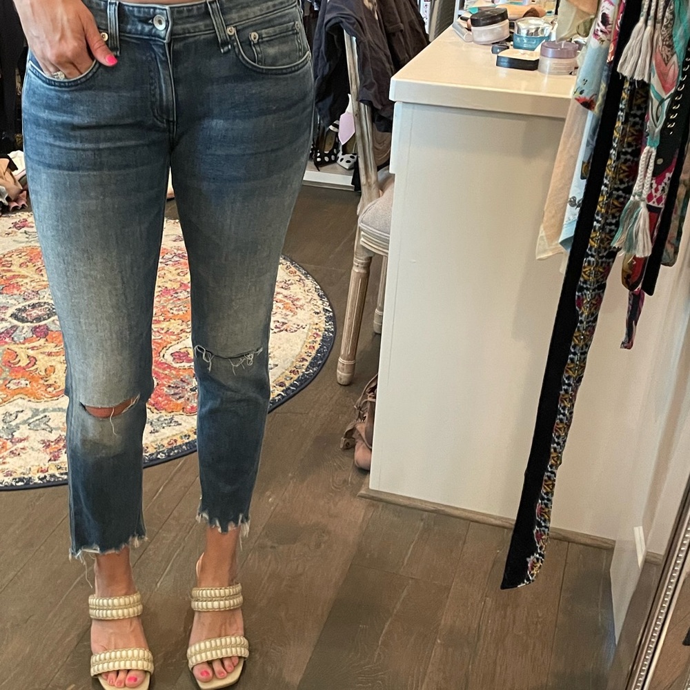 Rag and Bone Dre Low Rise Boyfriend Jean sz 24